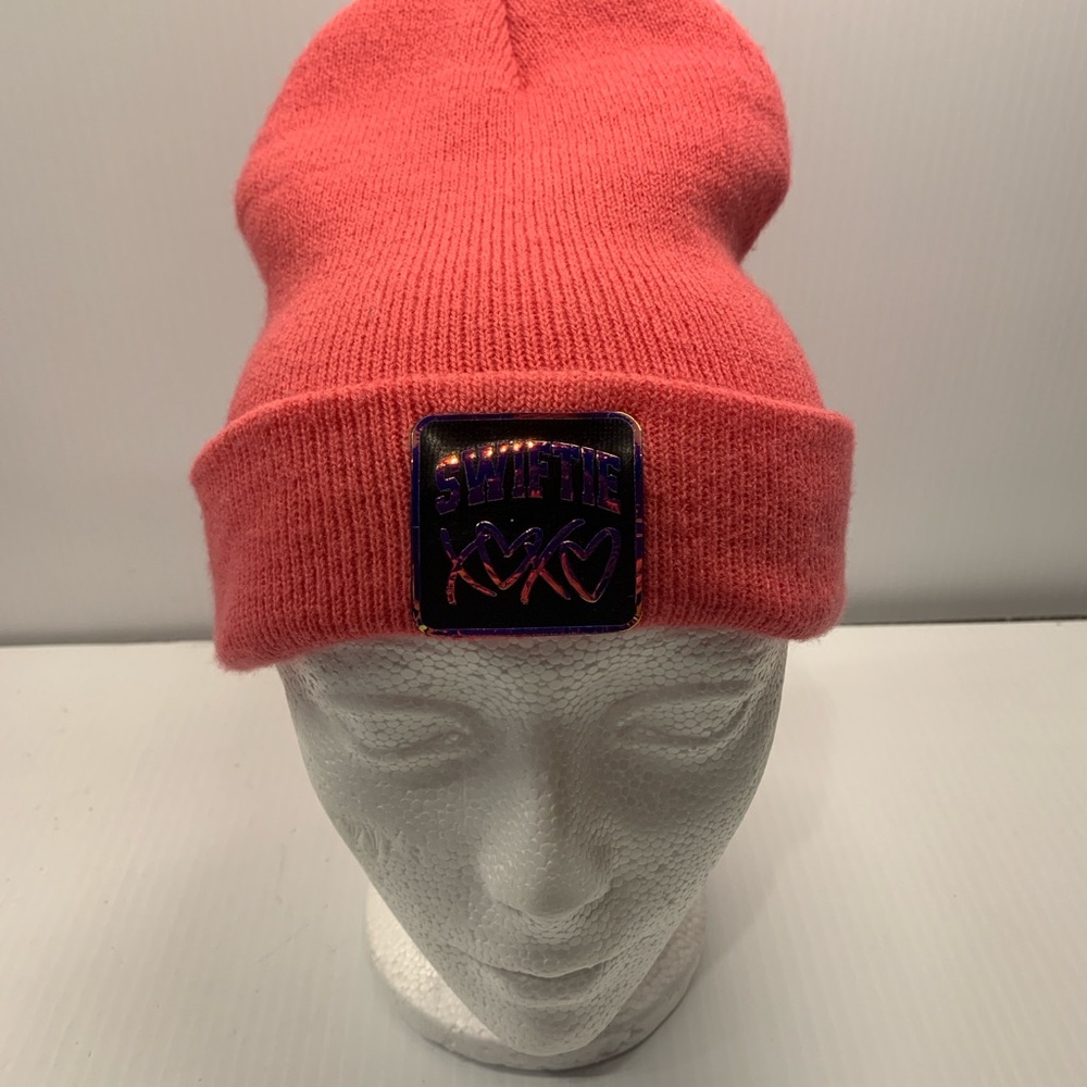 Taylor Swift pink Beanie with Patch